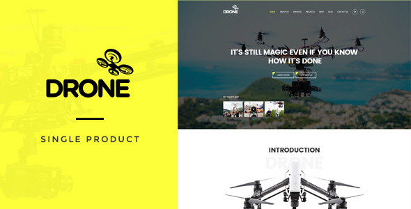Drone v1.35 - Single Product WordPress Theme