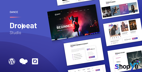Dropbeat v1.0 - Creative Dance Studio WordPress Theme