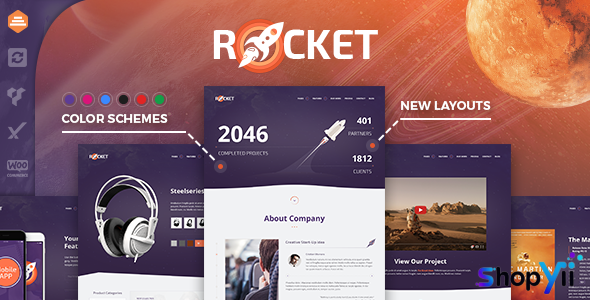Rocket v2.9.2 - Creative Multipurpose WordPress Theme