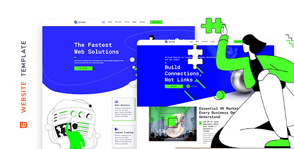 Sitech v1.0 – SaaS Company Website Template