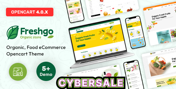 FreshGo v3.0 - Organic & Supermarket Opencart Food Store