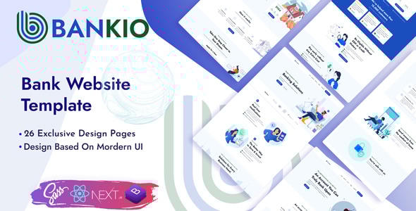 Bankio - Bank Website React Next Template