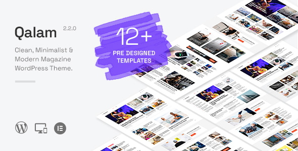Qalam v1.2.6 - NewsPaper and Magazine WordPress Theme