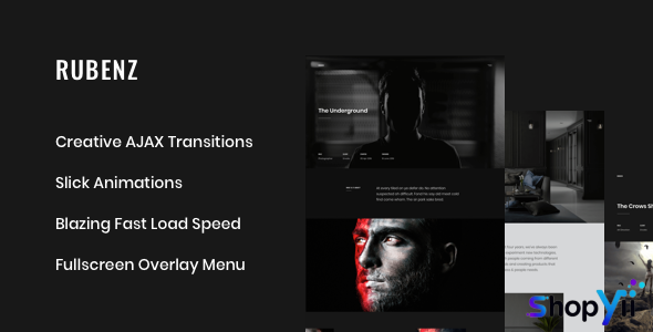 Rubenz - Creative Portfolio AJAX HTML5 Template
