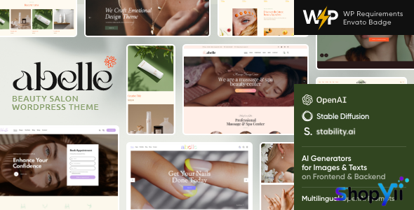 Abelle v1.17.0 - Beauty Salon Elementor WordPress Theme