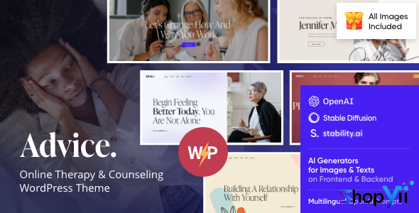 Advice v1.0 - Online Therapy & Counseling WordPress Theme