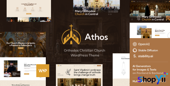 Athos v1.5 - Orthodox Christian Church WordPress Theme