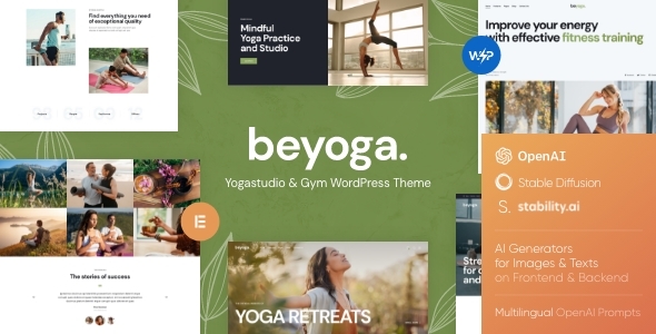 BeYoga v1.1.3 - Yogastudio & Gym WordPress Theme
