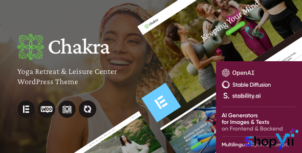 Chakra v1.0 - Yoga Retreat & Leisure Center WordPress Theme