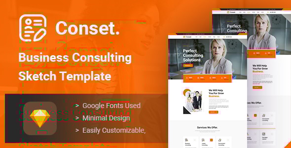 Conset v1.0 - Business Consulting Sketch Template