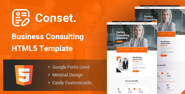 Conset v1.0 - Business Consulting XD Template
