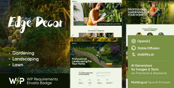 Edge Decor v1.2.1 - A Modern Gardening & Landscaping Theme