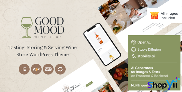 Good Mood v1.0 - Wine Shop WordPress Theme