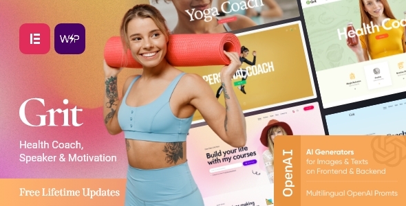 Grit v1.0.1 - Coaching & Online Courses Multiskin WordPress Theme