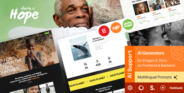 Hope v2.2.1 - Non-Profit, Charity & Donations Theme + RTL