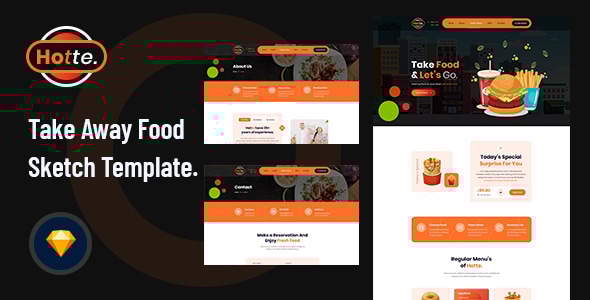 Hotte v1.0 - Take Away Food Sketch Template