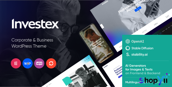 Investex v1.0 - Corporate Business & Accounting WordPress Theme