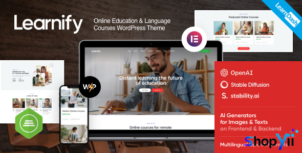 Learnify v1.0 - Online Education Courses WordPress Theme