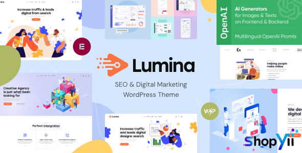 Lumina v1.3 - Creative Agency WordPress Theme