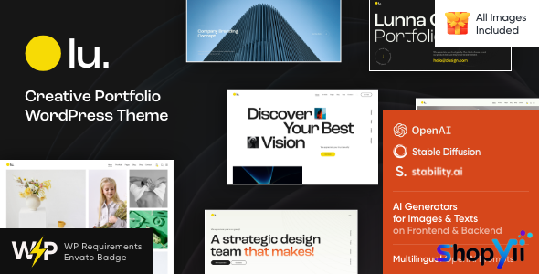 Lunna v1.0 - Creative Portfolio WordPress Theme