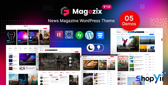 Magezix v1.0 - WordPress Newspaper Magazine Theme