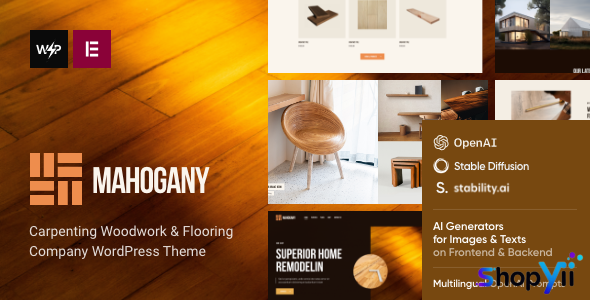 Mahogany v1.1.4 - Flooring Company WordPress Theme
