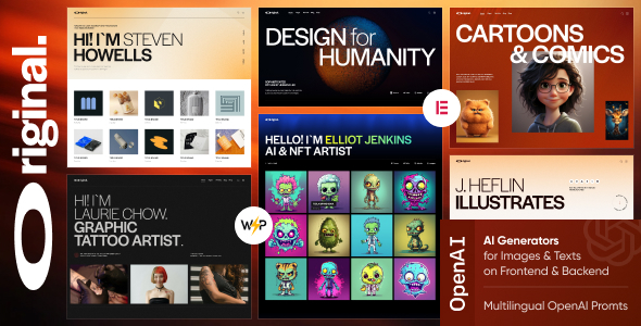 Original v1.0 - Illustrator & Artist Portfolio WordPress Theme