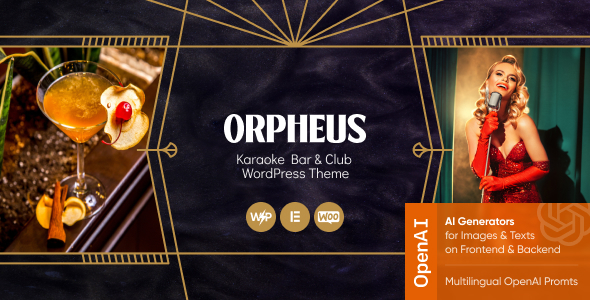 Orpheus v1.0 - Karaoke Bar & Club WordPress Theme