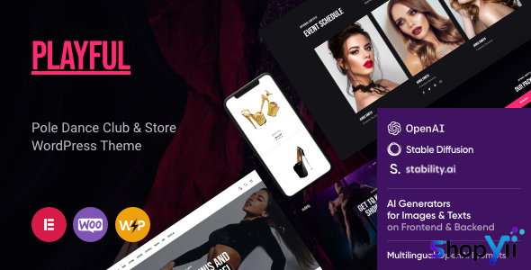 Playful v1.1.9 - Pole Dance Night Club & Store WordPress Theme