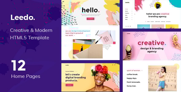 Leedo v1.0 - Modern, Colorful & Creative Portfolio HTML5 Template