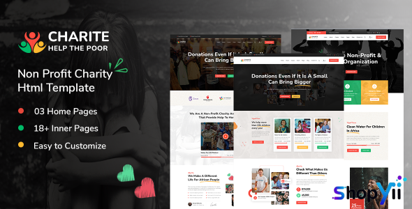 Charite - Non-Profit Charity HTML Template