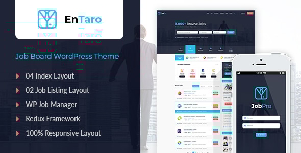 Entaro v3.9 - Job Portal WordPress Theme