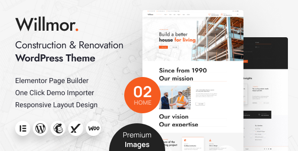Willmor v1.0 - Construction & Renovation WordPress Theme