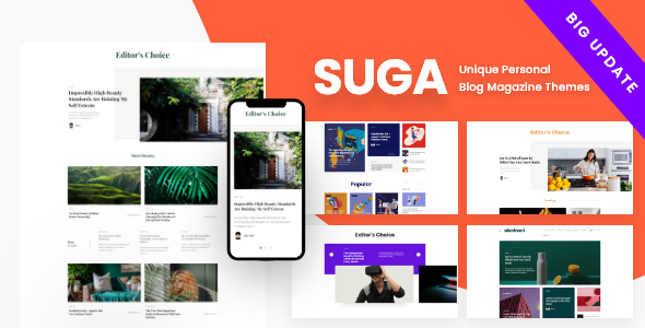 Suga v2.3.13 - Magazine and Blog WordPress Theme