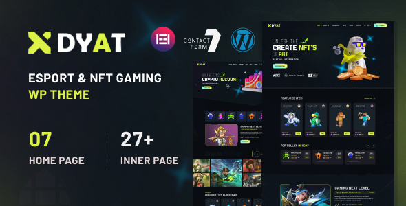 DYAT v1.0 - eSports and Gaming NFT WordPress Theme