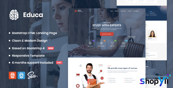 Educa v1.0 - Landing Page Template