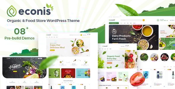 Econis v1.0.3 – Organic & Food Store WordPress Theme