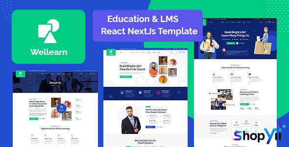 Wellern v1.0 - Coach Online Courses React NextJs Template