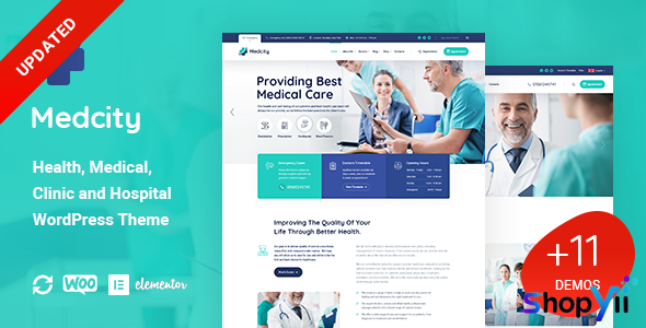Medcity v1.0.2 - Health & Medical WordPress Theme