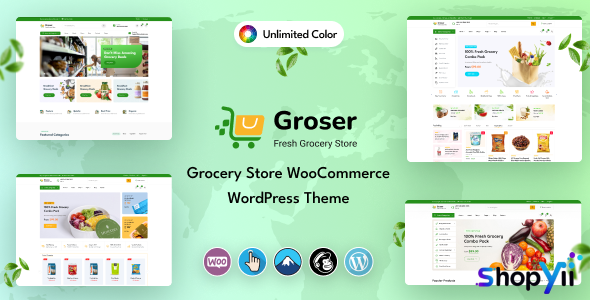 Groser v1.0.0 - Grocery Store WooCommerce