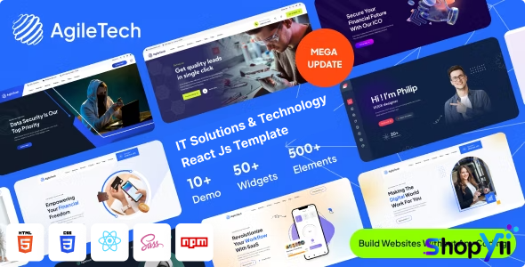 IT AgileTech - IT Solutions & Technology Service React Js Template
