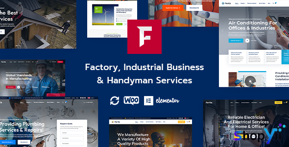 Fortis v1.0.0 - Factory Industrial Business & Handyman Services WordPress Theme