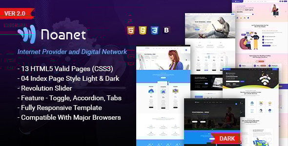 Noanet v1.3 - Digital Network and Internet Provider HTML Template