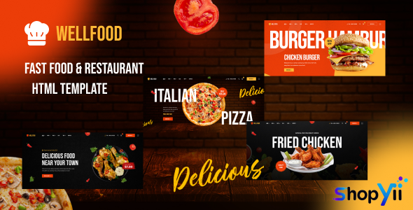 Wellfood - Fast Food & Restaurant HTML Template