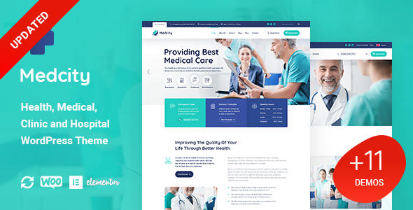Medcity v1.0.0 - Health & Medical WordPress Theme