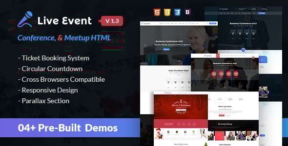 Live Event v1.2 - Conference & Meetup HTML Template