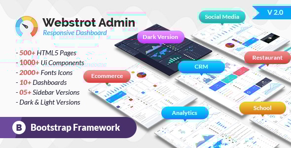 Webstrot Admin Panel v1.0 - Responsive Bootstrap Dashboard Template