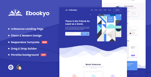 Ebookyo v1.0 - Ebook Unbounce Landing Page Template