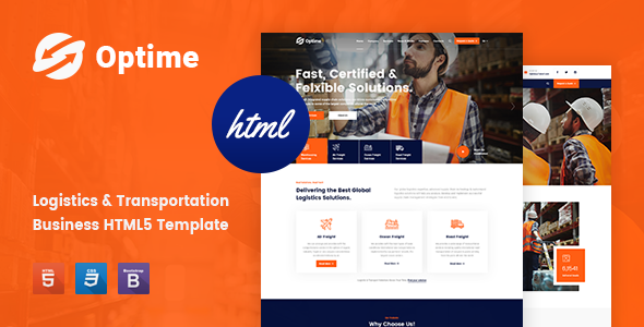 Optime v1.0 - Logistics & Transportation HTML5 Template