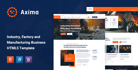 Axima v1.0 - Factory and Industry HTML5 Template